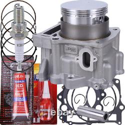 Kit de reconstruction du haut moteur avec joint de piston de cylindre à grand alésage pour Yamaha Rhino 660 2004-2007