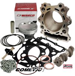 Kit de surdimensionnement Big Bore Raptor 660 étape 2, cylindre plaqué Nikasil de 102 mm et kit de came chaude Hotcam.