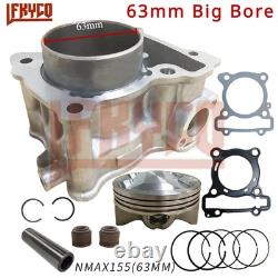 Kit gros alésage pour pièce moteur de moto 63 mm, cylindre de 155 cc à 183 cc, moteur