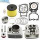 Pour 2000-2006 Honda Rancher Trx350 Kit Haut De Gamme Big Bore Cylinder Head Piston Kit