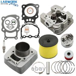 Pour 2000-2006 Honda Rancher TRX350 Kit Haut de Gamme Big Bore Cylinder Head Piston Kit