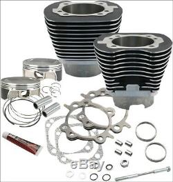 S & S Cycle 117 CI Big Bore Kit Cylindre Noir 10,91 Compression 07-16 Harley