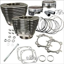 S & S Cycle 124 CI Big Bore Kit Cylindre Noir 11,41 Compression 07-16 Harley