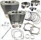 S&s Cycle 117 Ci Big Bore Cylinder Kit Stone Gray 10.91 Compression 07-16 Harl