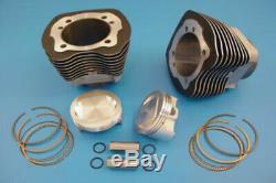 Vtwin 107 Twin Cam Cylindre Noir 10,51 Piston Big Bore Kit Harley 00-06 Fxst