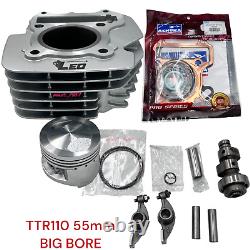 Yamaha TTR110 TT-R 110E Kit d'agrandissement Big Bore avec arbre à cames piston de 55mm LIVRAISON GRATUITE