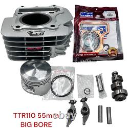 Yamaha TTR110 TT-R 110E Kit de gros alésage avec arbre à cames, piston de 55mm - Livraison gratuite