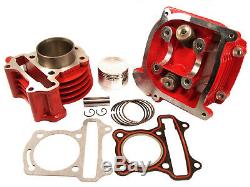 Zylinderkit 80ccm Big Bore Kopf Tuning 139qmb / Amq Gy6 Chine 50 Zylinder Neu 4t